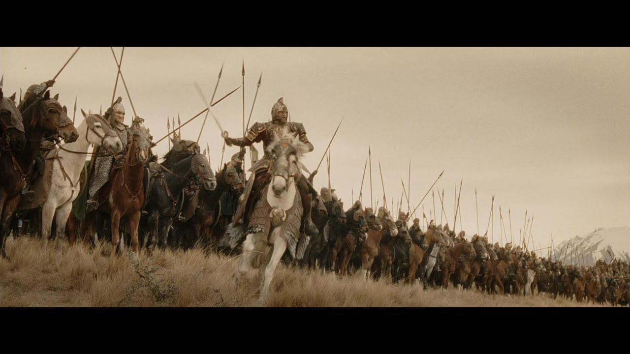 King Theoden inspires his soldiers