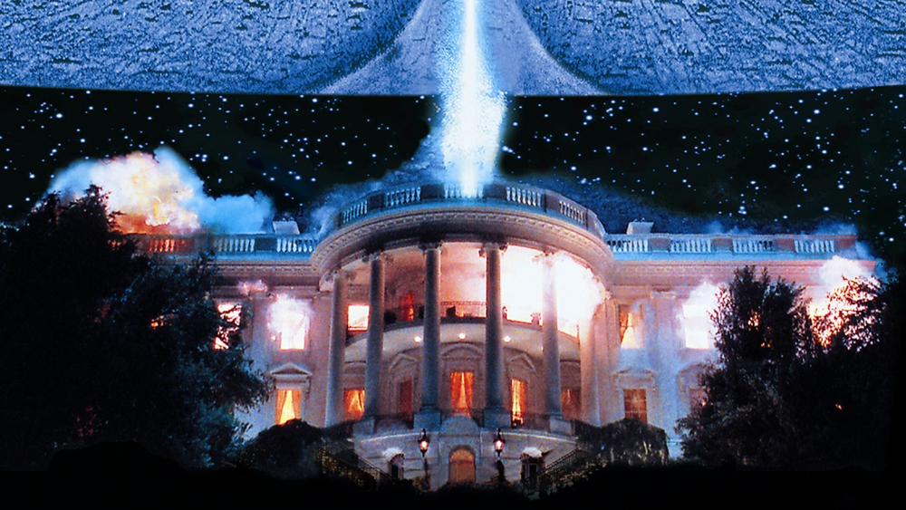 The White House is blown up during the movie Independence Day